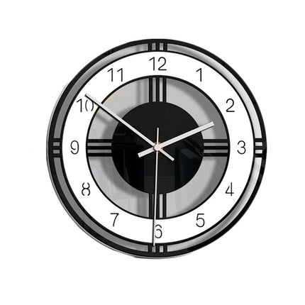 Nowoczesny czarny zegar akrylowy minimalistyczny design