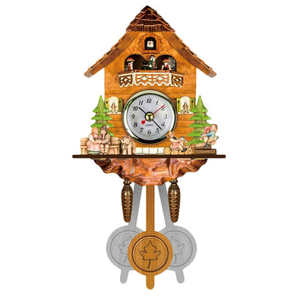 Designerski zegar z kukułką styl chalet