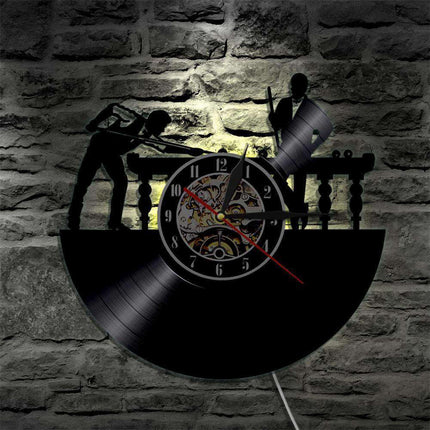 Zegar ścienny retro LED motyw bilardowy