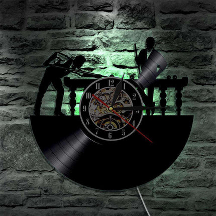 Zegar ścienny retro LED motyw bilardowy
