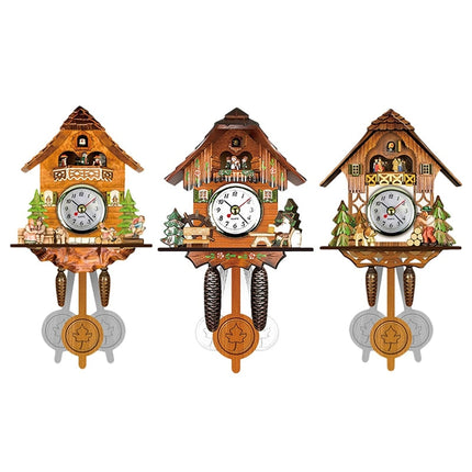 Designerski zegar z kukułką styl chalet