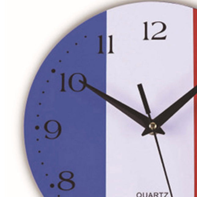 Zegar ścienny z flagą Francji