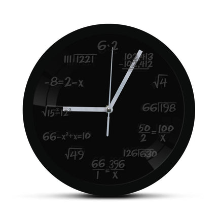 Zegar ścienny LED z wzorami matematycznymi