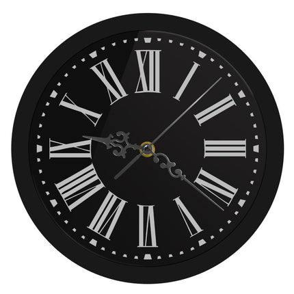 Okrągły zegar LED z cyframi rzymskimi