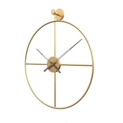 Czarny metalowy zegar ścienny styl skandynawski