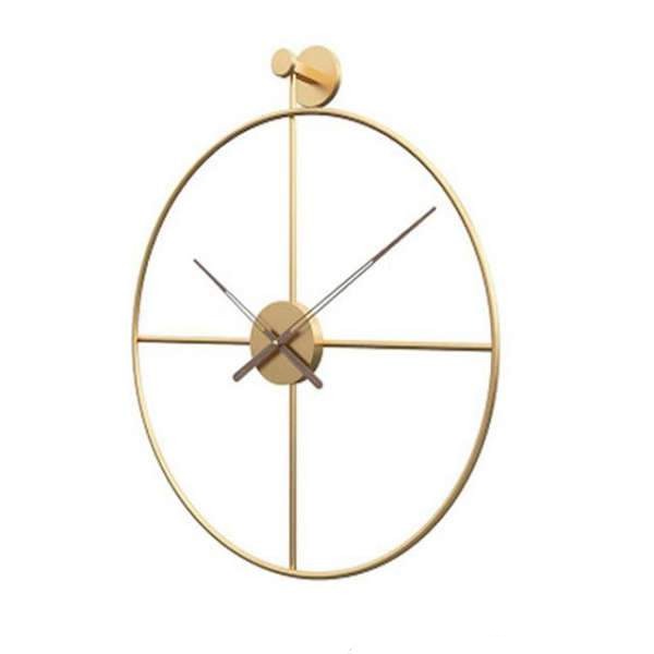 Czarny metalowy zegar ścienny styl skandynawski