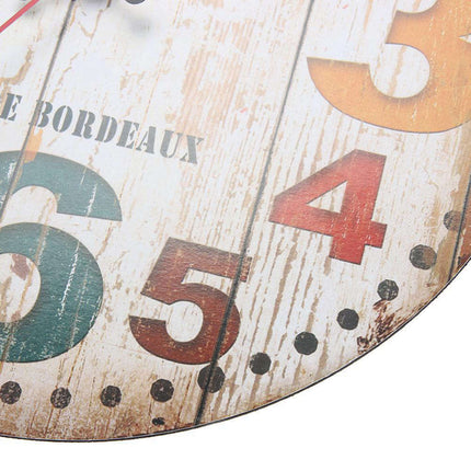 Zegar ścienny retro w stylu francuskim