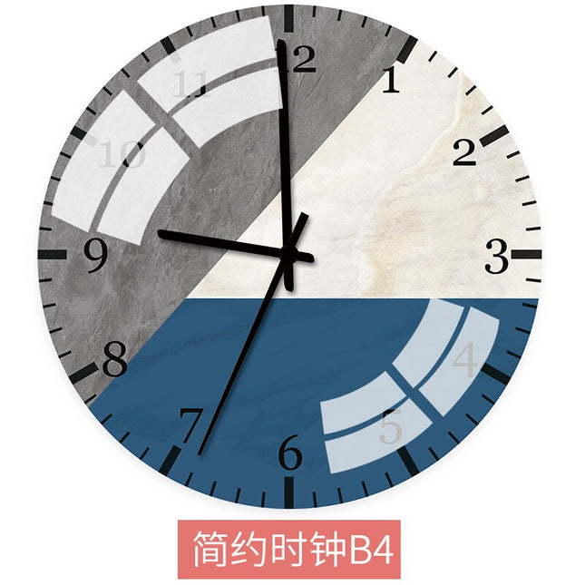 Kolorowy zegar ścienny w skandynawskim stylu