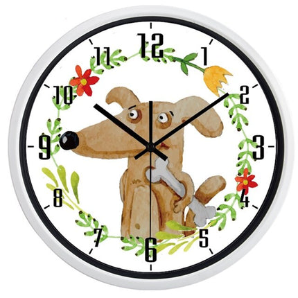 Zegar ścienny do pokoju dziecka Mops