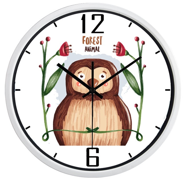 Zegar ścienny do pokoju dziecka Mops