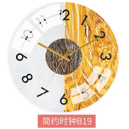 Kolorowy zegar ścienny w skandynawskim stylu