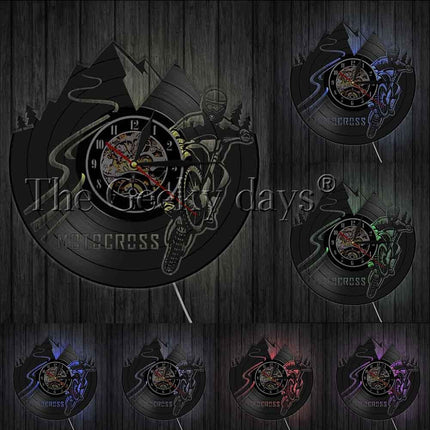 Zegar ścienny dla fana motocrossu