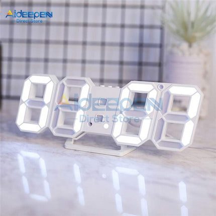 Nowoczesny zegar stołowy 3D LED