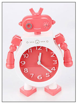 Analogowy budzik robot dla chłopca