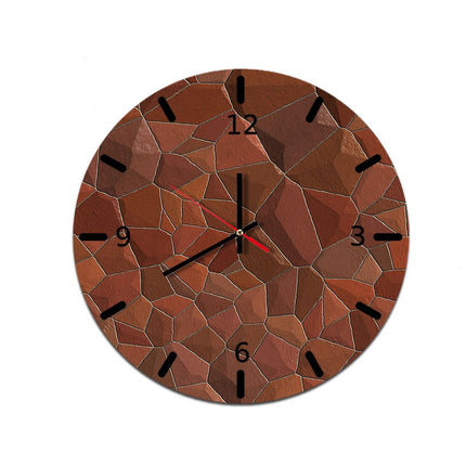 Zegar ścienny industrialny imitacja drewna