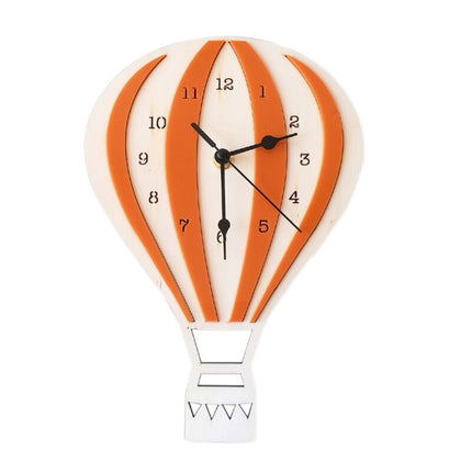 Drewniany zegar ścienny balon do pokoju dziecka