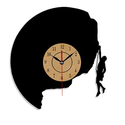 Zegar winylowy dla miłośnika wspinaczki