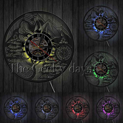 Zegar ścienny dla fana motocrossu