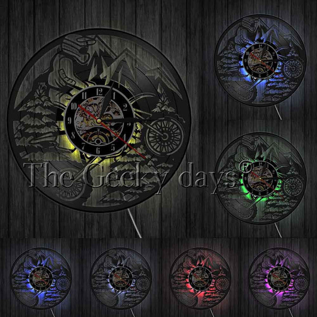 Zegar ścienny dla fana motocrossu