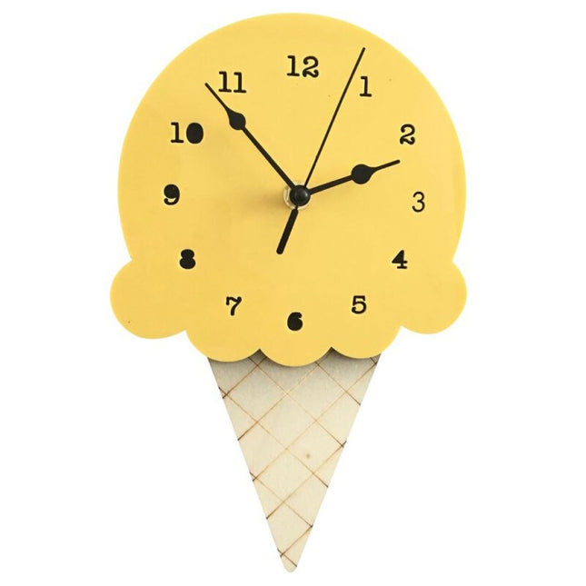 Zegar ścienny dla dzieci Lody