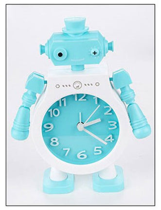 Analogowy budzik robot dla chłopca