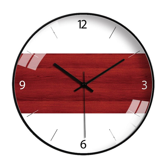 Nowoczesny drewniany zegar ścienny 30 cm