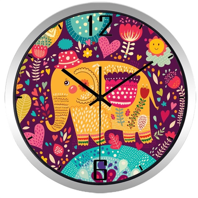 Zegar ścienny do pokoju dziecka Mops