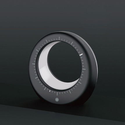 Futurystyczny budzik z lampką nocną księżyc