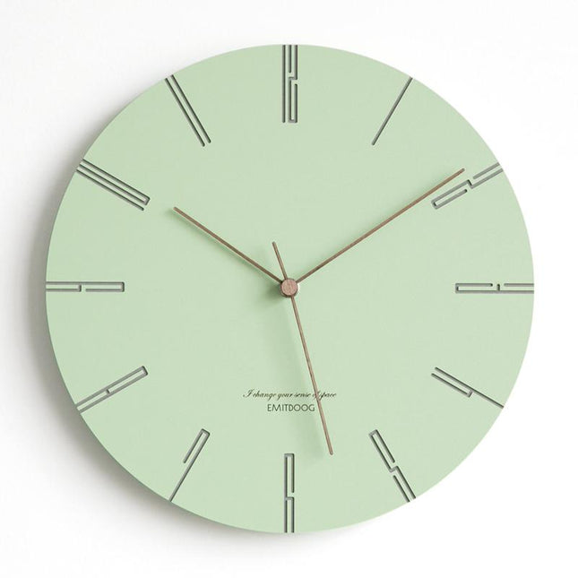 Pastelowy zegar ścienny minimalistyczny design