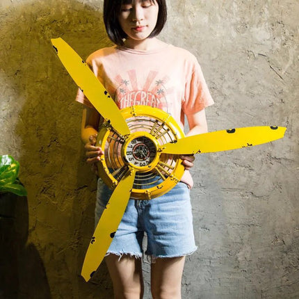 Zegar ścienny retro Śmigło Lotnicze