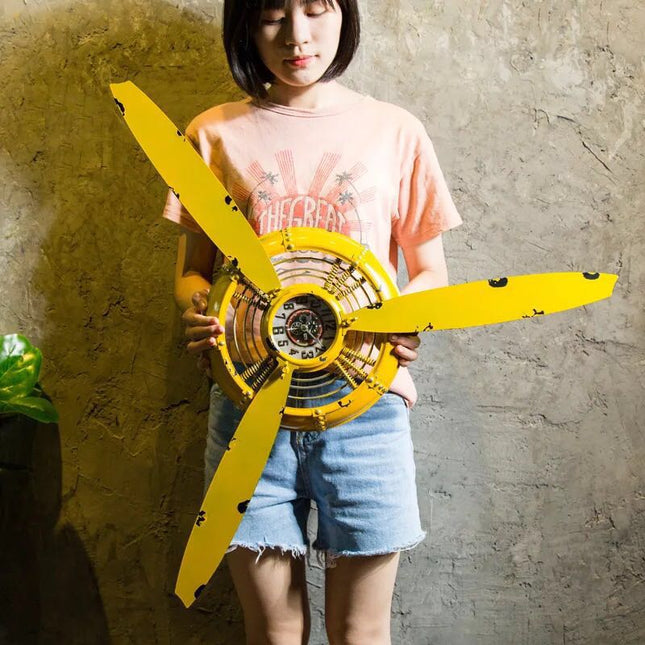 Zegar ścienny retro Śmigło Lotnicze