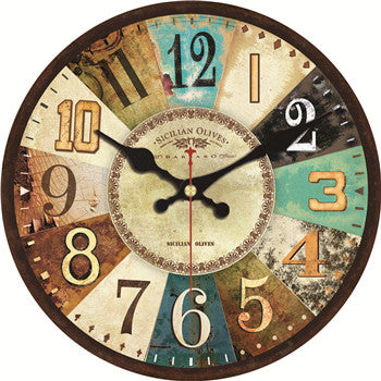 Klasyczny zegar ścienny w stylu vintage