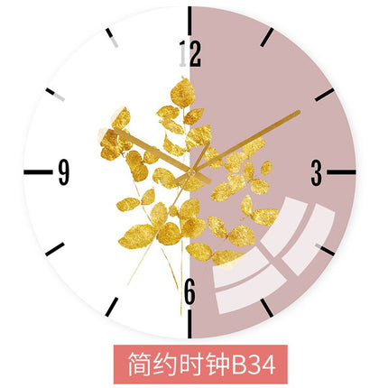 Kolorowy zegar ścienny w skandynawskim stylu