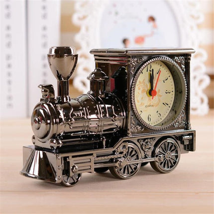 Budzik retro w kształcie lokomotywy