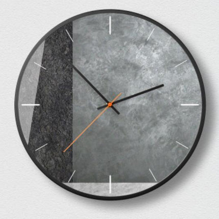 Nowoczesny zegar ścienny z geometrycznym wzorem