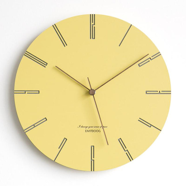 Pastelowy zegar ścienny minimalistyczny design