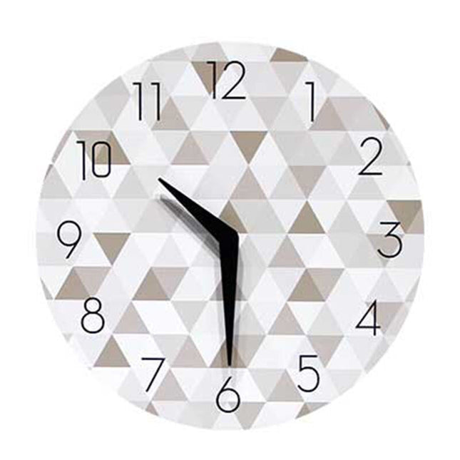 Nowoczesny zegar z geometrycznym wzorem