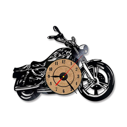 Zegar winylowy dla fana motocykli