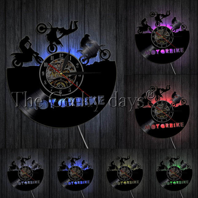 Zegar ścienny dla fana motocrossu