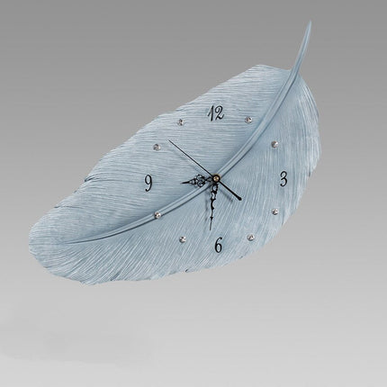 Zegar ścienny w kształcie pióra dekoracyjny