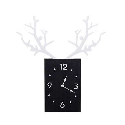 Dekoracyjny zegar ścienny z porożem