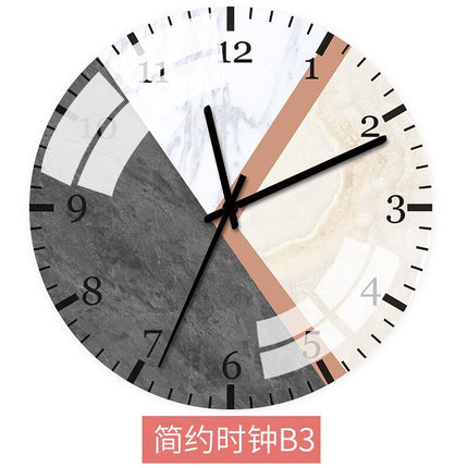 Kolorowy zegar ścienny w skandynawskim stylu