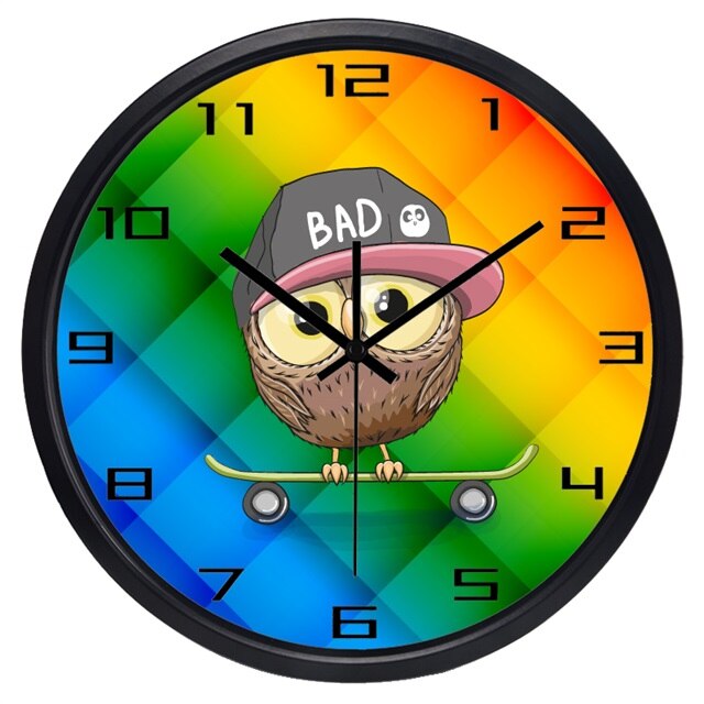 Zegar ścienny do pokoju dziecka Mops