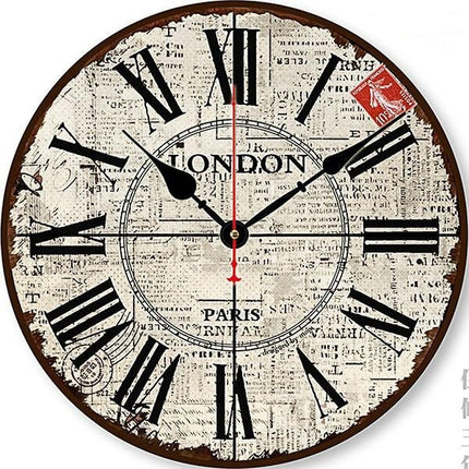 Zegar ścienny w stylu francuskiego bistro