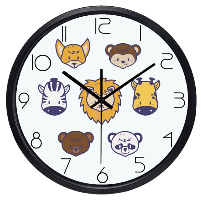 Zegar ścienny do pokoju dziecka Mops