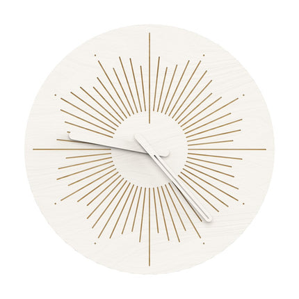 Ozdobny zegar ścienny w kształcie słońca