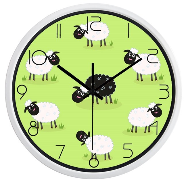 Zegar ścienny do pokoju dziecka Mops