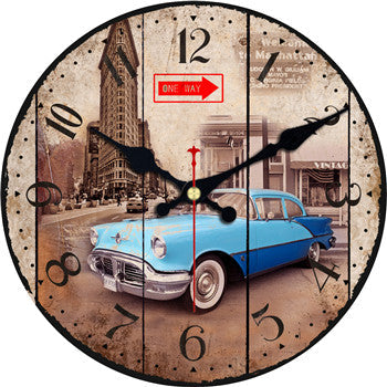Zegar ścienny retro dla fana motoryzacji