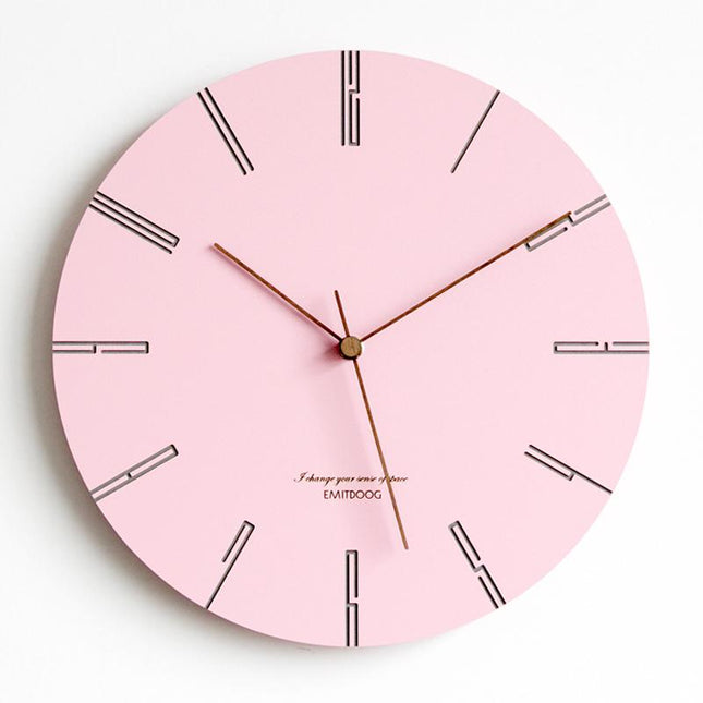 Pastelowy zegar ścienny minimalistyczny design