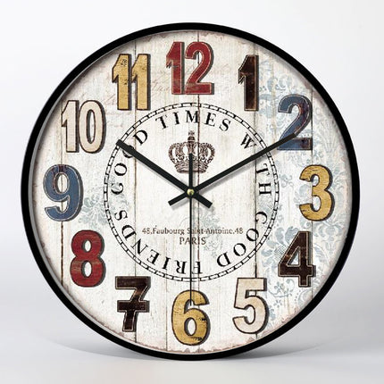 Zegar ścienny retro Tablice Rejestracyjne